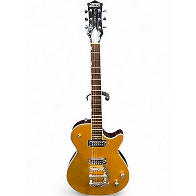 Used Gretsch Guitars JET SINGLE CUT MINI HUMBUCKER Gold Top Solid Body Electric Guitar