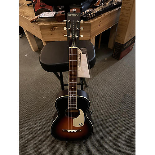 Gretsch Guitars Used Gretsch Guitars Jim Dandy DeltoLuxe Concert Acoustic Electric Guitar Black