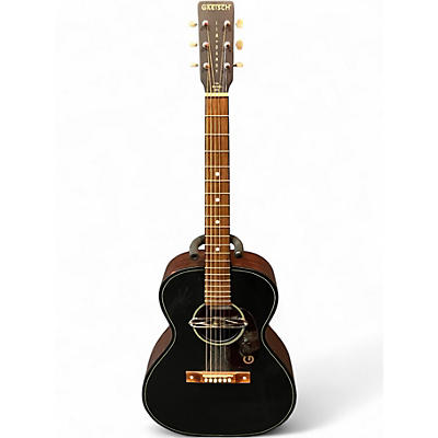 Used Gretsch Guitars Jim Dandy Deltoluxe Concert Black Top Acoustic Electric Guitar