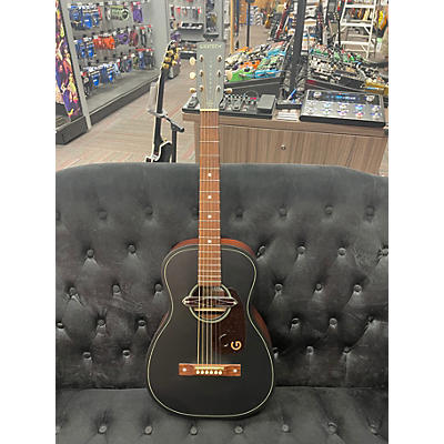 Used Gretsch Guitars Jim Dandy Deltoluxe Parlor Black Top Acoustic Electric Guitar