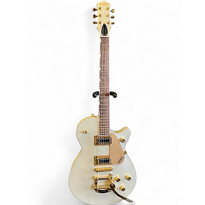 Used Gretsch Guitars Pristine Jet White Gold Solid Body Electric Guitar