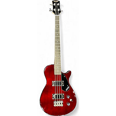 Used Gretsch Guitars Streamliner Jet Club Short-Scale Trans Red Electric Bass Guitar