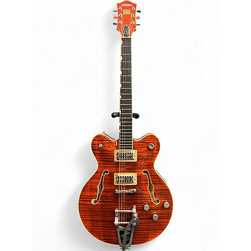 Used Gretsch Guitars The Broadkaster G6609TDC Flame Maple Bourbon Stain Hollow Body Electric Guitar Flame Maple Bourbon Stain