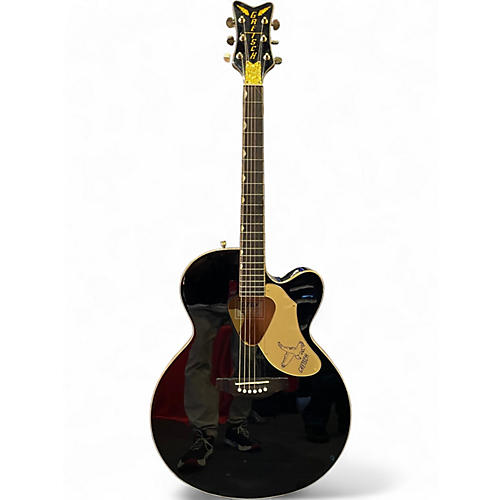 Used Gretsch Guitars g5022cbfe Black and Gold Acoustic Electric Guitar Black and Gold
