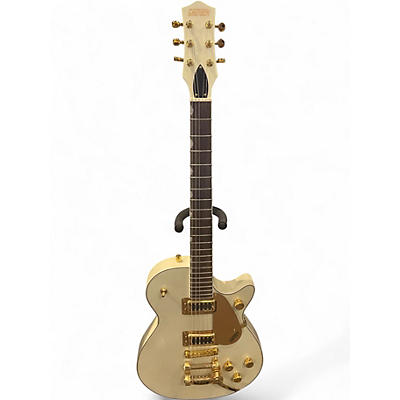 Used Gretsch Guitars g5237tg Electromatic Jet FT Bigsby LTD champagne white Solid Body Electric Guitar