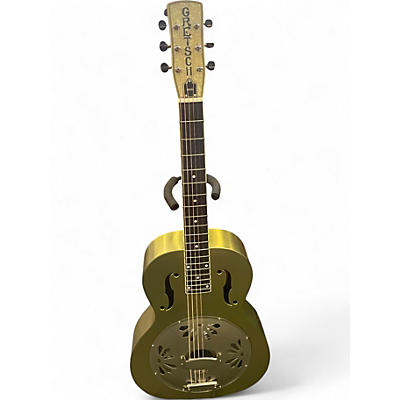 Used Gretsch Guitars g9202 resonator metal green Acoustic Guitar