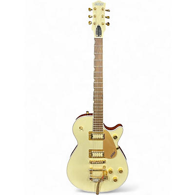 Used Gretsch Guitars lectromatic Pristine Jet Single-Cut Electric Guitar White Go WHITE GOLD Solid Body Electric Guitar