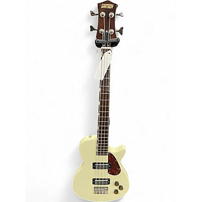 Used Gretsch Guitars strealiner short scarle bass Antique White Electric Bass Guitar
