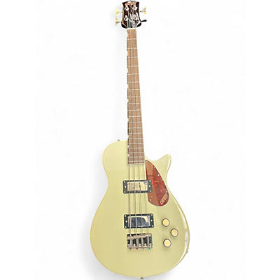 Used Gretsch jet club Vintage White Electric Bass Guitar