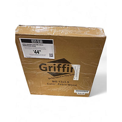 Used Griffin 3.5X13 MS-13x3.5 Zebrawood Drum