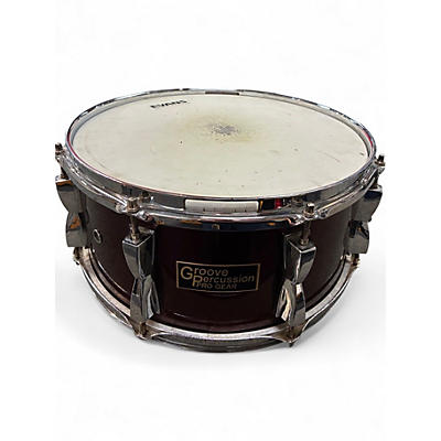 Used Groove Percussion 14in GROVE PERCUSSION PRO GEAR SNARE RED Drum