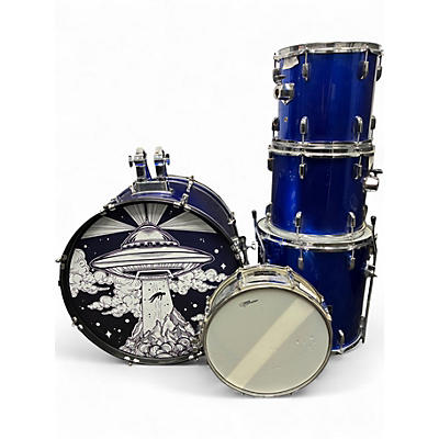Used Groove Percussion 5 Piece 5 PIECE SHELL PACK Blue Sapphire Drum Kit