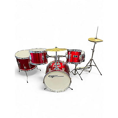 Used Groove Percussion 5 Piece 5 Piece Junior Kit Red Metallic Drum Kit