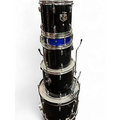 Used Groove Percussion 5 Piece Drumset Black Drum Kit