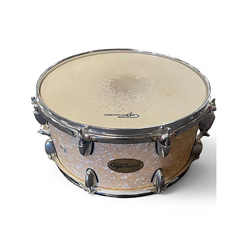 Used Groove Percussion 6X14 SNARE Antique Ivory Drum Antique Ivory 13
