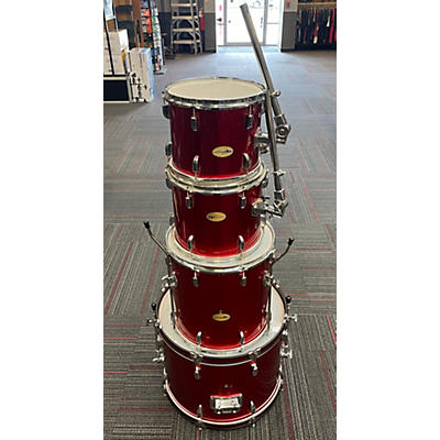 Groove Percussion Used  Groove Percussion STANDARD 4 PIECE RED SPARKLE