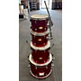 Used Groove Percussion Used  Groove Percussion STANDARD 4 PIECE RED SPARKLE RED SPARKLE