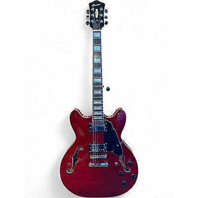 Used Grote 335 Red Hollow Body Electric Guitar