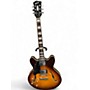 Used Grote 335 Type Semi Hollow Sunburst Hollow Body Electric Guitar Sunburst