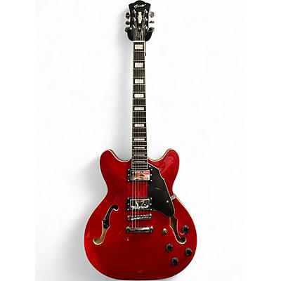 Used Grote ES335 Red Hollow Body Electric Guitar