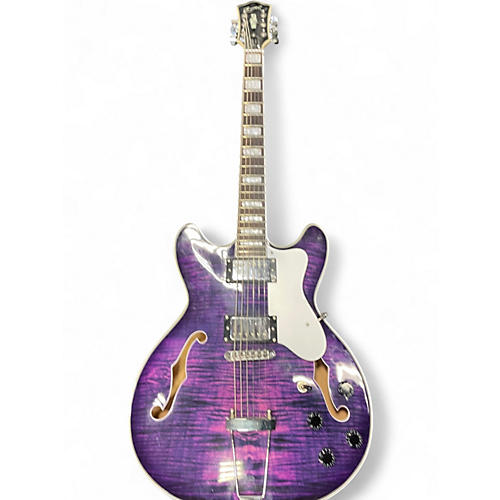 Used Grote GROTE Purple Hollow Body Electric Guitar Purple