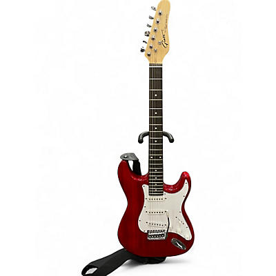 Used Grote GT-150 Super Series Strat Red Solid Body Electric Guitar