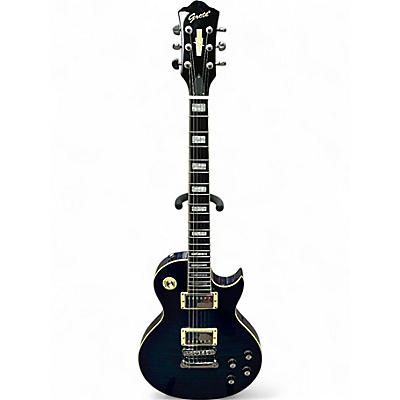 Used Grote LP STANDARD FLAMED BLUE BURST Solid Body Electric Guitar