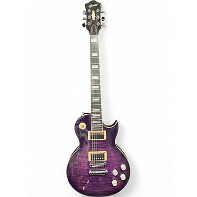 Used Grote Les Paul Style Trans Purple Solid Body Electric Guitar