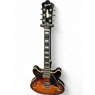 Used Grote SEMI HOLLOW DC Antique Burst Solid Body Electric Guitar