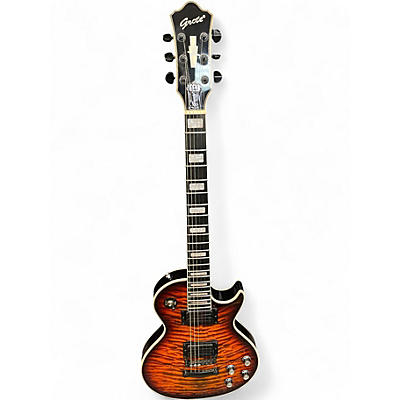 Used Grote Single Cut with Hot Rails Trans Orange Solid Body Electric Guitar
