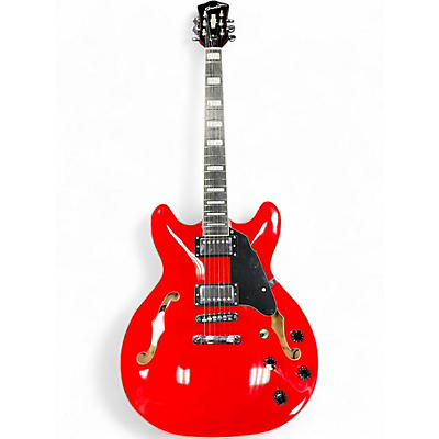 Used Grotesque GROTESQUE Chrome Red Hollow Body Electric Guitar