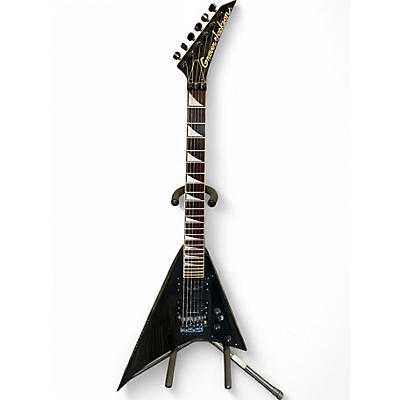 Used Grover Jackson RANDY RHOADS METALLIC BLACK Solid Body Electric Guitar