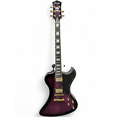 Used Grzenia Royale Purple Burst Solid Body Electric Guitar