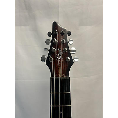 Used Gstyle 8 String 2 Tone Sunburst Electric Bass Guitar