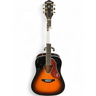 Used Gtetsch G5024E 2 Color Sunburst Acoustic Electric Guitar