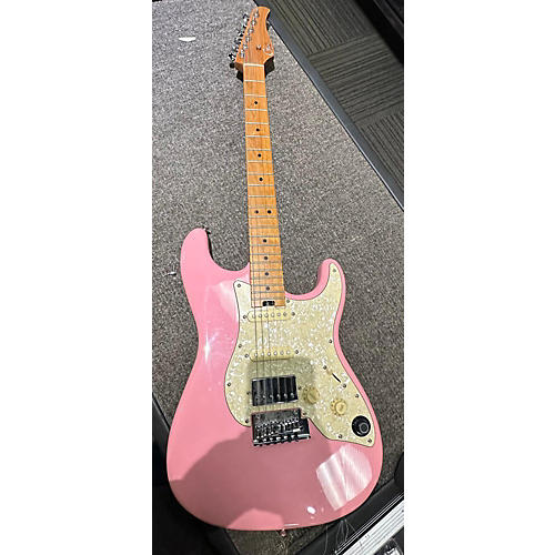 Gtrs Used Gtrs Stratocaster Pink Solid Body Electric Guitar Pink