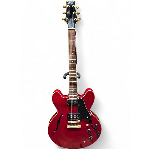 Used Gtx GR35 Red Hollow Body Electric Guitar Red