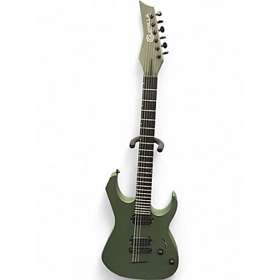 Used Guerilla M6 Green Solid Body Electric Guitar