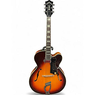 Used Guild A-150 3 Color Sunburst Hollow Body Electric Guitar
