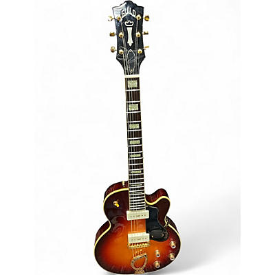 Used Guild ARISTOCRAT P90 2 Color Sunburst Hollow Body Electric Guitar