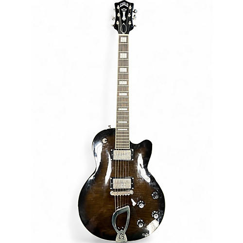 Used Guild Aristocrat HH TRANS BLACK Solid Body Electric Guitar TRANS BLACK