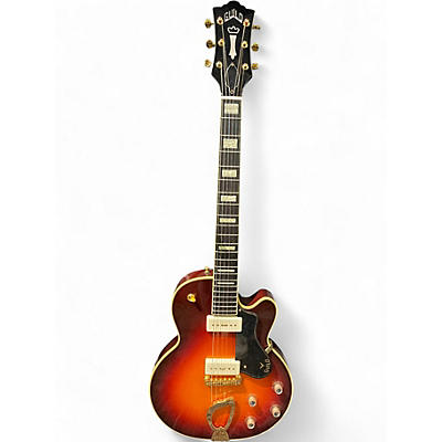 Used Guild Aristocrat P90 2 Color Sunburst Hollow Body Electric Guitar