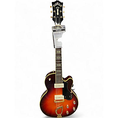Used Guild Aristocrat P90 Vintage Sunburst Hollow Body Electric Guitar