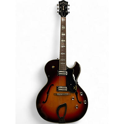 Used Guild CE-100DH 2 Color Sunburst Hollow Body Electric Guitar