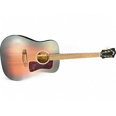 Used Guild D 20 2 Color Sunburst Acoustic Electric Guitar