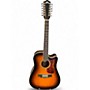 Used Guild D-2612CE Deluxe Antique Sunburst 12 String Acoustic Electric Guitar Antique Sunburst