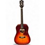Used Guild D140 Cherry Sunburst Acoustic Electric Guitar Cherry Sunburst