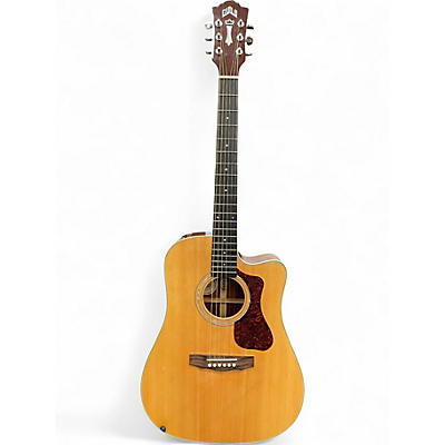 Used Guild D140CE Natural Acoustic Electric Guitar