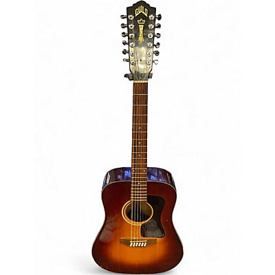Used Guild D25-12 Amber Burst 12 String Acoustic Guitar
