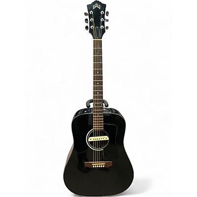 Used Guild D25 Black Acoustic Electric Guitar